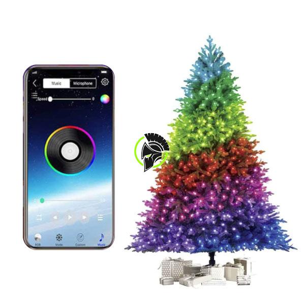 Instalatie de Craciun RGB 10 Metri, Control Bluetooth prin Aplicatie