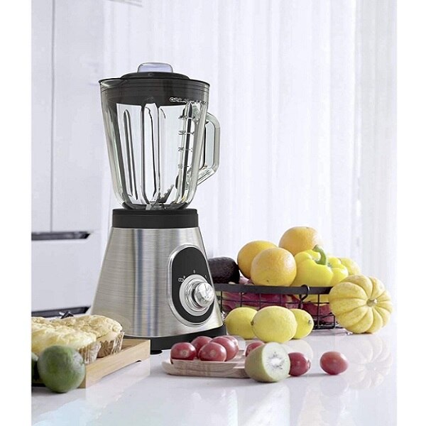 Blender din Inox, 2 in1, 5 viteze, 2200 W, rasnita inclusa