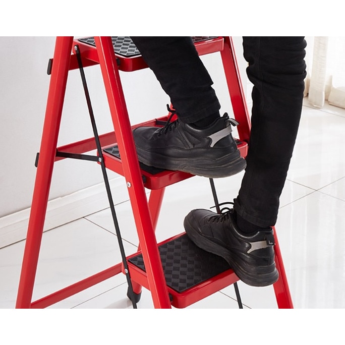 Scara pliabila din metal, 4 trepte late, 150 kg