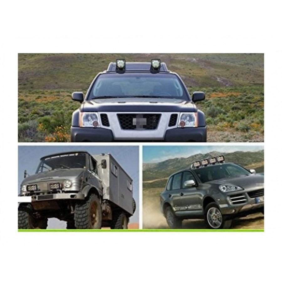Set 4 proiectoare LED auto offroad 48W, 16 LED, 12V-24V