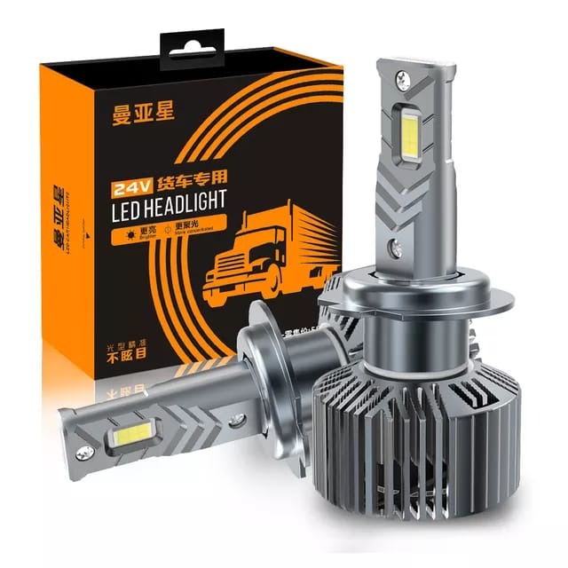 Set 2 becuri H11 LED 45W, 6000K, 8000 Lumeni, 24V, Camion