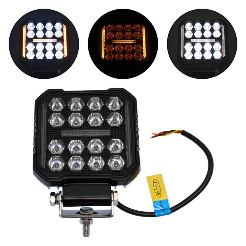 Set 2 proiectoare auto LED 48W DRL, 9-80V, IP 67