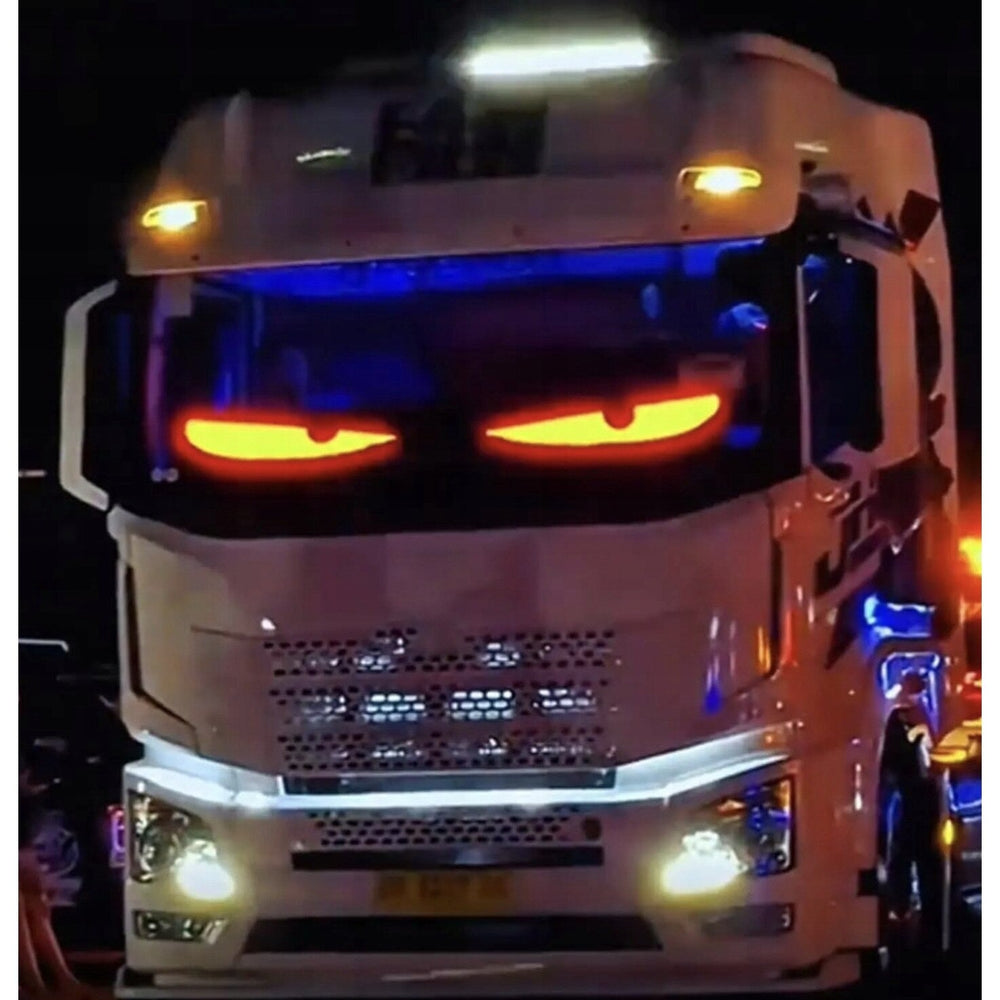 Banda LED RGB Devil Eye, Aplicatie, Telecomanda, Kit montaj inclus