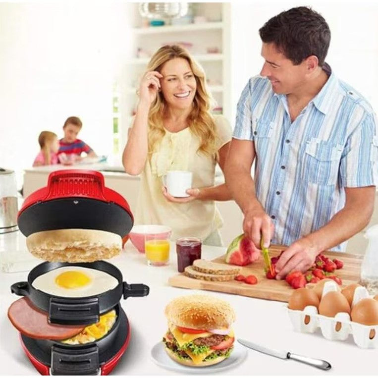 Aparat de facut burgeri, RAF 600W, Rosu