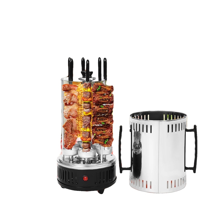 Gratar electric cu rotisor, rotire automata, 1000 W