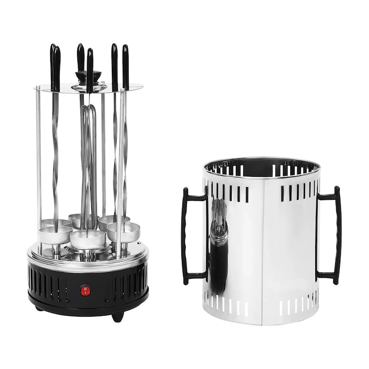 Gratar electric cu rotisor, rotire automata, 1000 W