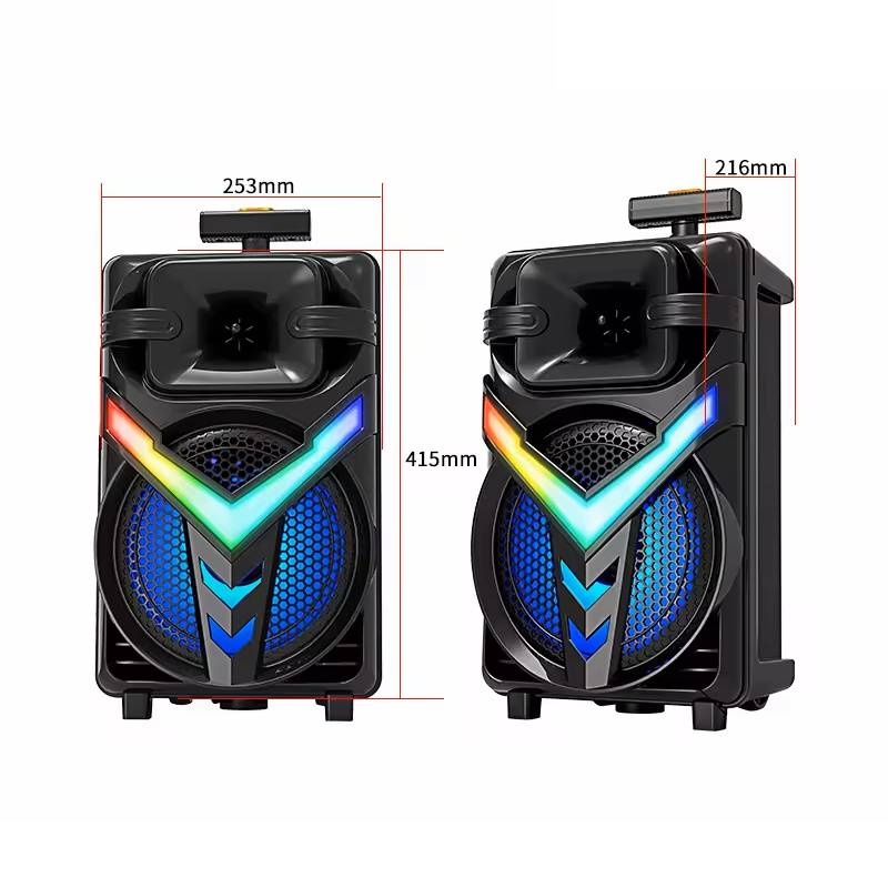 Boxa portabila Bluetooth ZQS-8158, Microfon Wireless, Radio FM