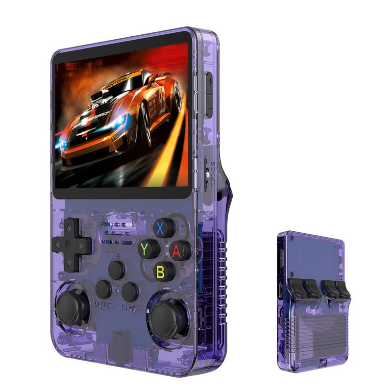 Consola de jocuri portabila, Ecran IPS 3.5 inch, 64 GB, Violet
