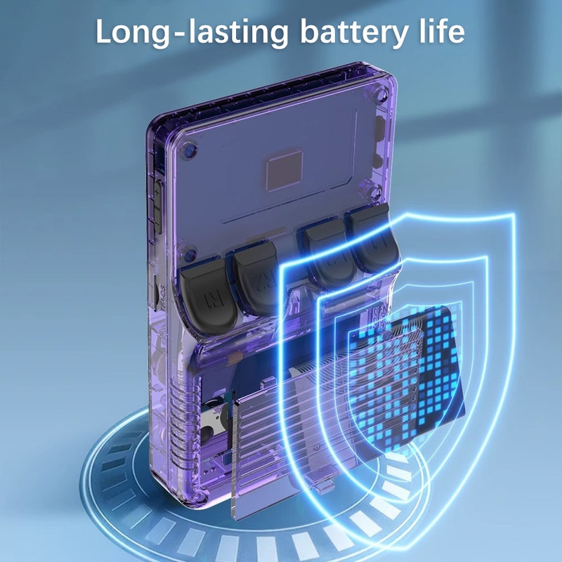 Consola de jocuri portabila, Ecran IPS 3.5 inch, 64 GB, Violet