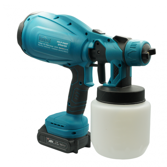 Pistol de vopsit, 2 Acumulatori 48V, 800 ml