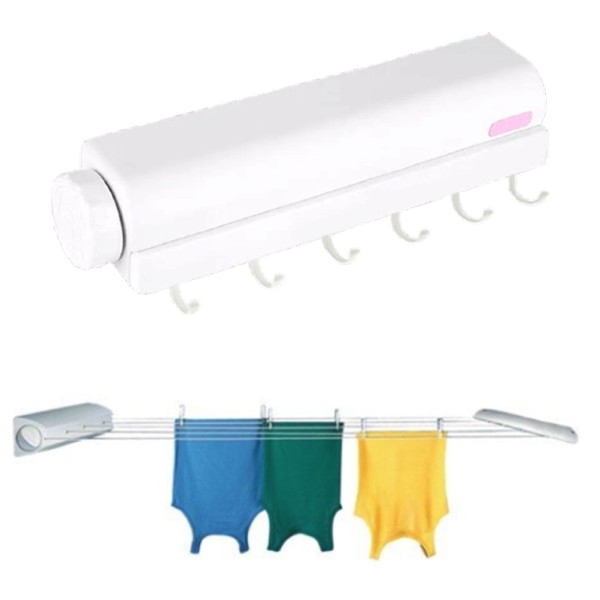 Uscator retractabil de rufe, montare pe perete
