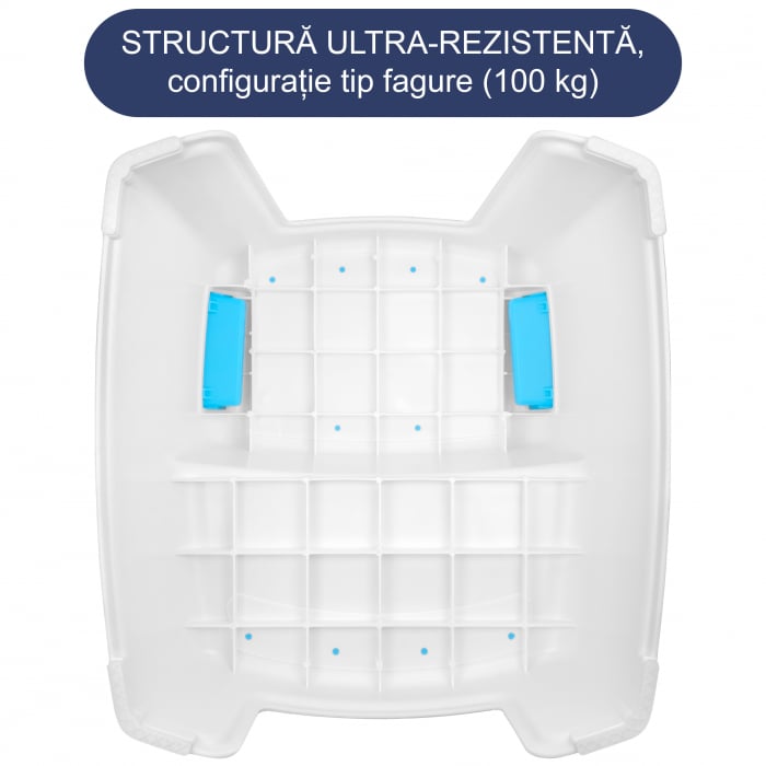 Scaunel inaltator WC pentru copii, FizioTab®Kids Two Step Stoll Alb/Albastru