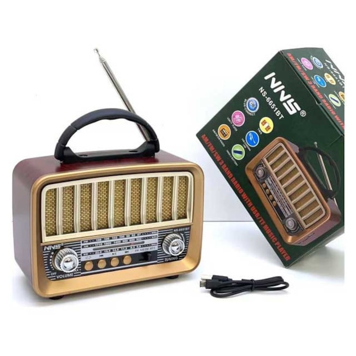 Radio ROVOLT NS-6651BT, FM/AM/SW, Bluetooth