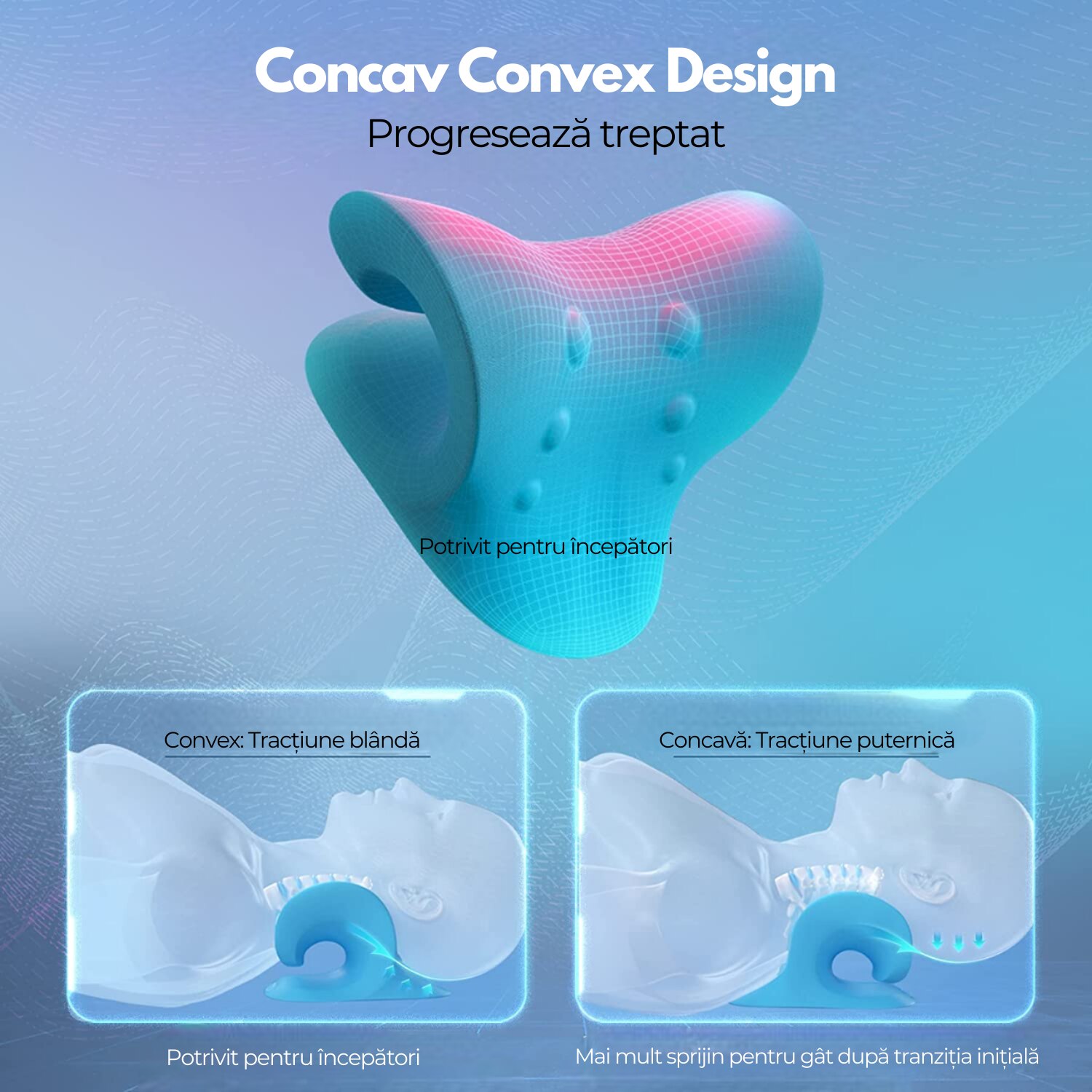 Set 2 x Perna masaj cervical pentru gat
