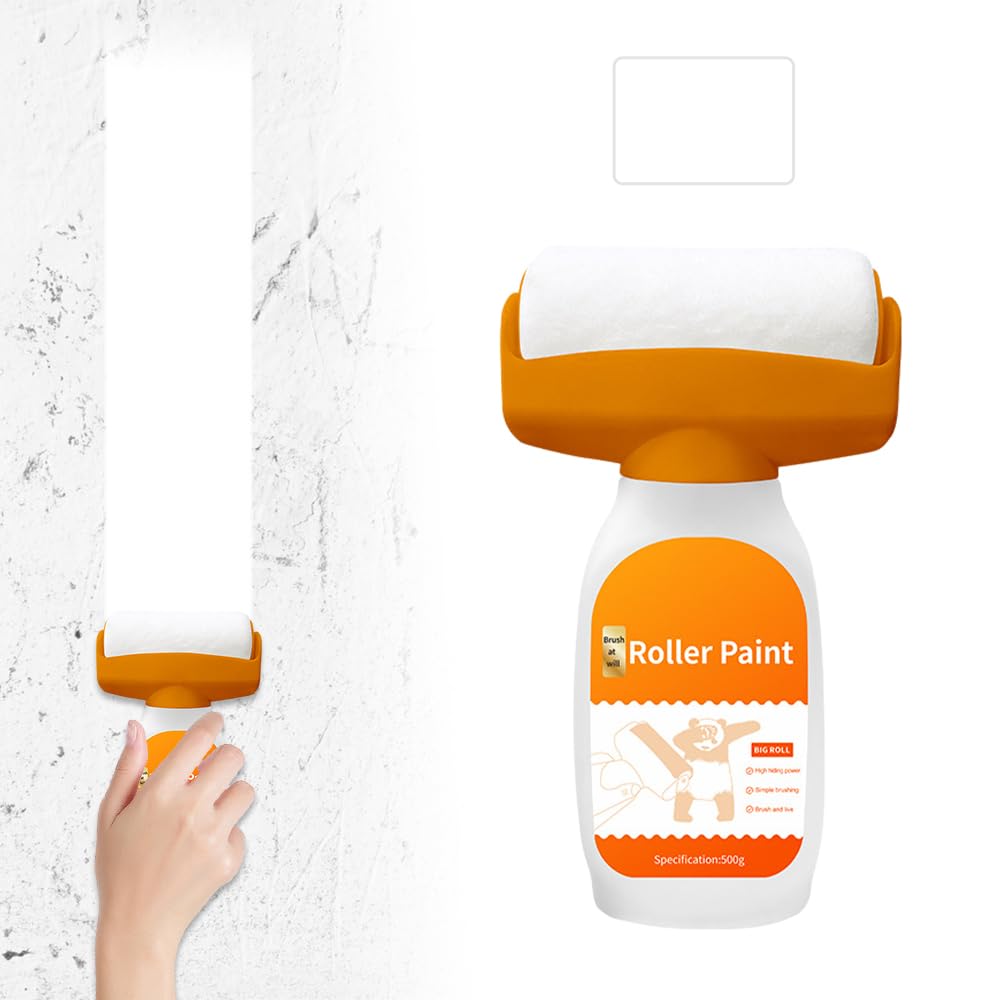 Set 3 x Trafalet cu rezervor si vopsea lavabila alba