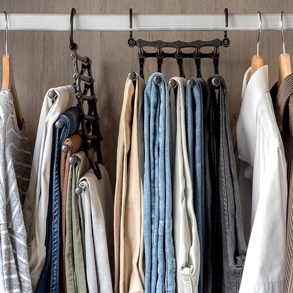 Set 2 x umeras organizator pantaloni, in cascada