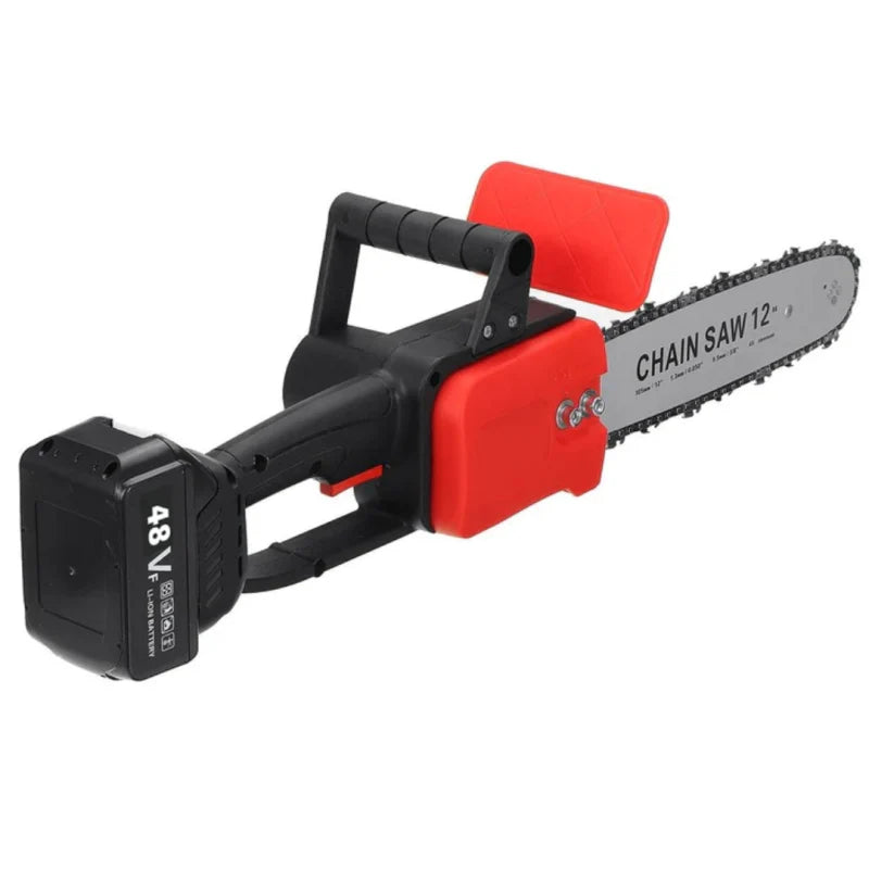 Drujba electrica, 2 acumulatori, 48 V, 2 lanturi, 1200 W, 4800 rpm