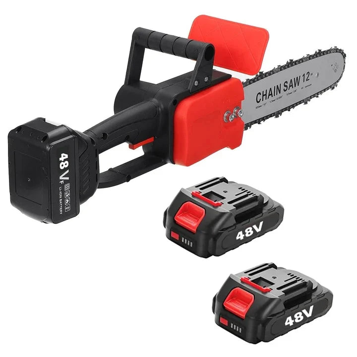 Drujba electrica, 2 acumulatori, 48 V, 2 lanturi, 1200 W, 4800 rpm