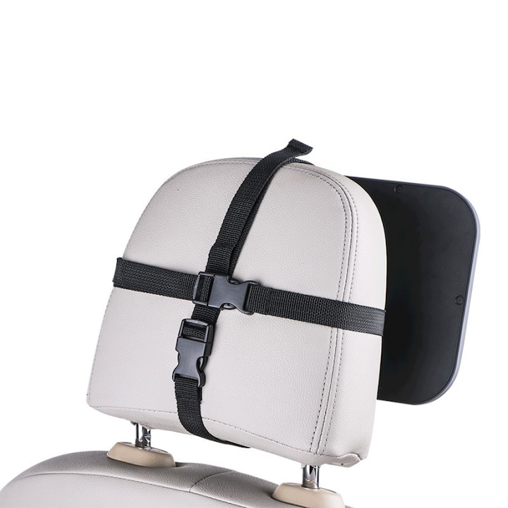 Oglinda auto supraveghere bebe, fixare pe tetiera masinii