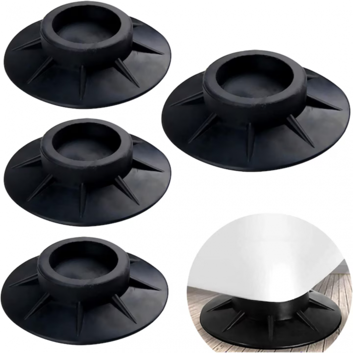 Set 4 amortizoare antivibratii din cauciuc pentru masina de spalat