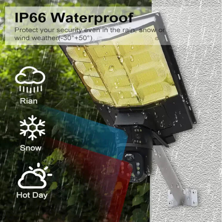 Lampa stradala solara cu camera Wi-Fi V380 PRO