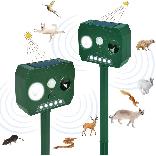 Aparat solar antidaunatori, cu ultrasunete si senzor de miscare 