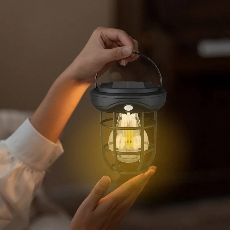 Set 3 x Felinar solar cu lumina calda