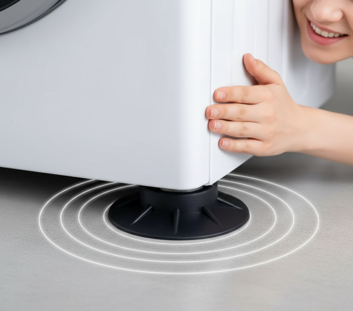 Set 4 amortizoare antivibratii din cauciuc pentru masina de spalat