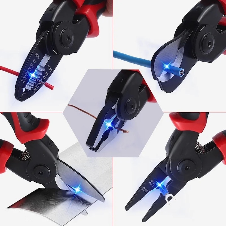 Cleste multifunctional 5 in 1 cu capete interschimbabile