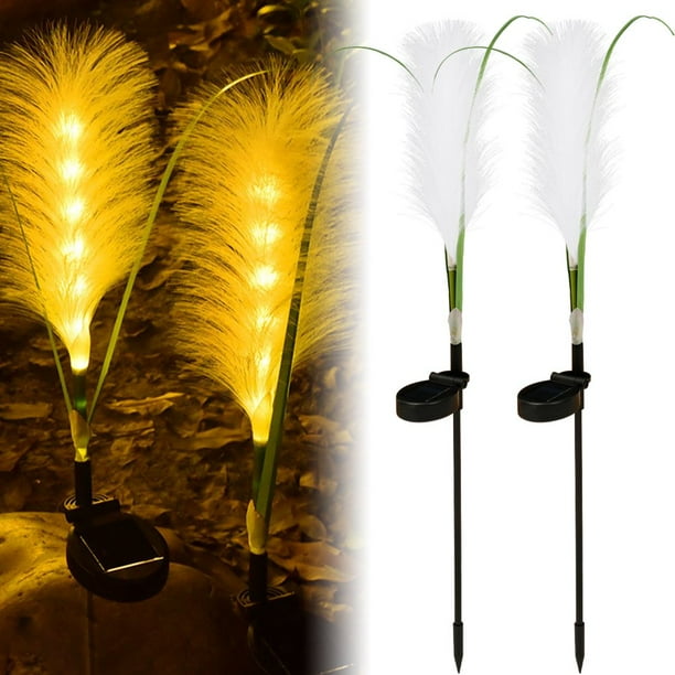 Set 2 x Lampa solara 70 cm, Pampas, lumina calda, IP66