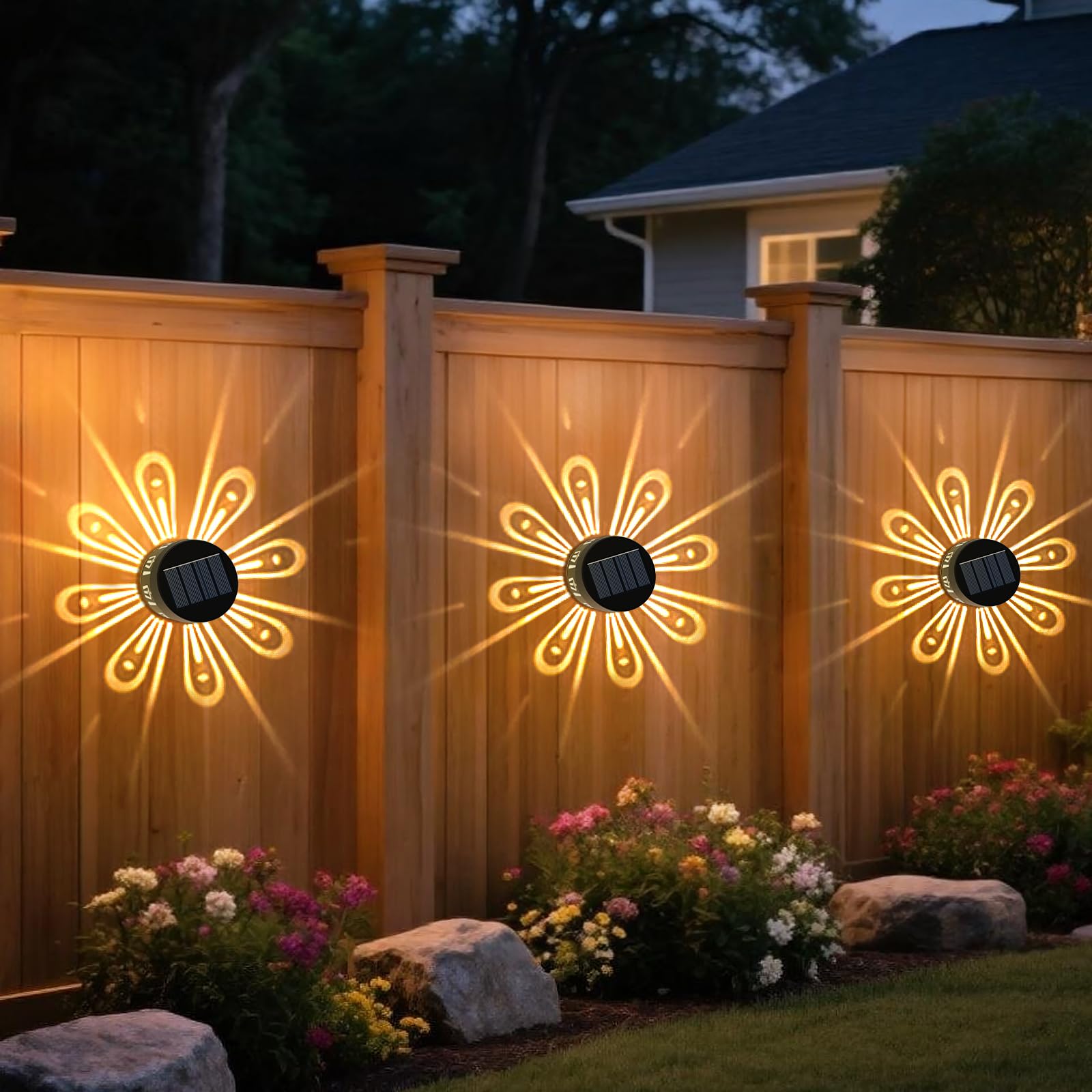 Set 6 lampi solare, lumina LED RGB