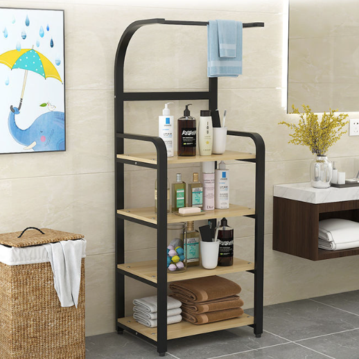 Etajera de baie cu suport pentru prosoape