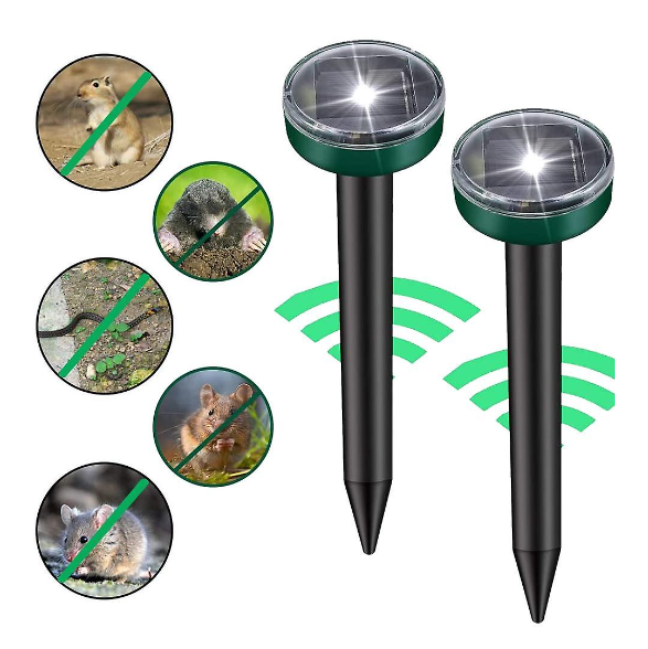 Set 4 x Aparat pentru alungat rozatoare, cartite, efecte sonore si vibratii