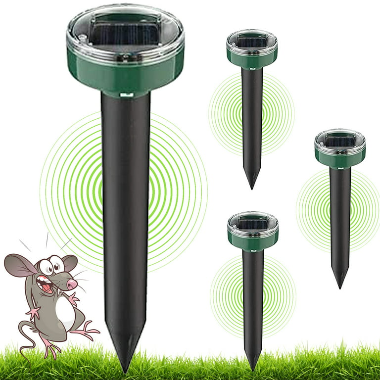 Set 4 x Aparat pentru alungat rozatoare, cartite, efecte sonore si vibratii