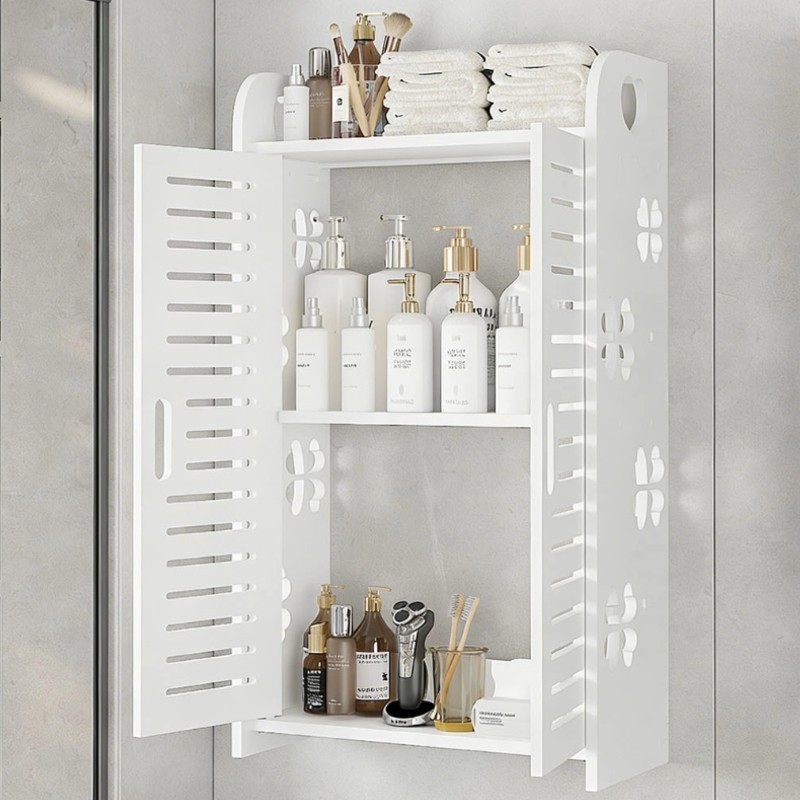 Dulap de perete pentru baie, 34 x 14 x 62 cm​, Alb