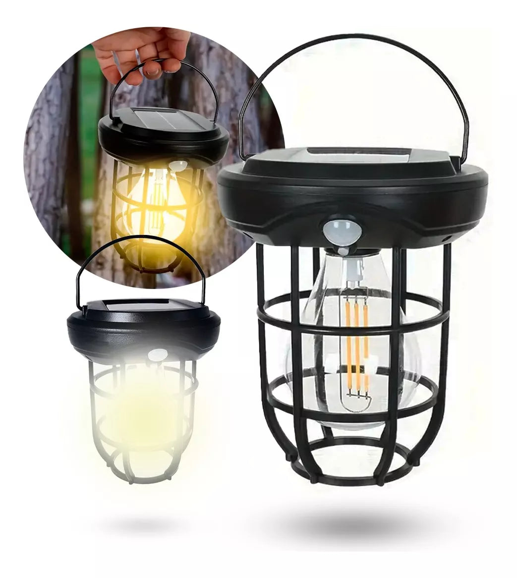 Felinar solar cu lumina calda