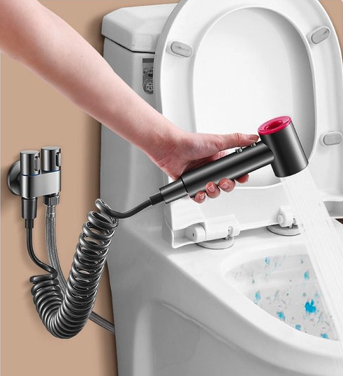 Dus igienic cu furtun extensibil pentru bideu/vas toaleta