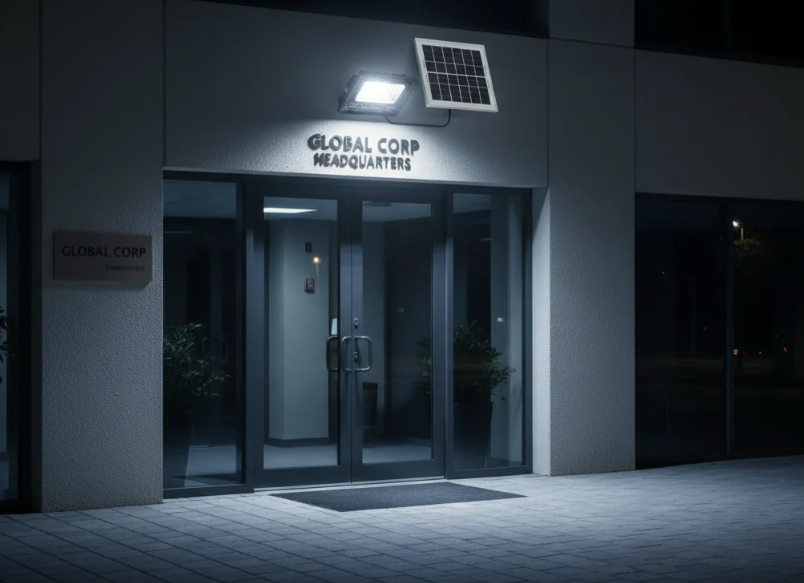 Proiector solar Innova 100 W, IP66, 6500K, telecomanda, indicator baterie