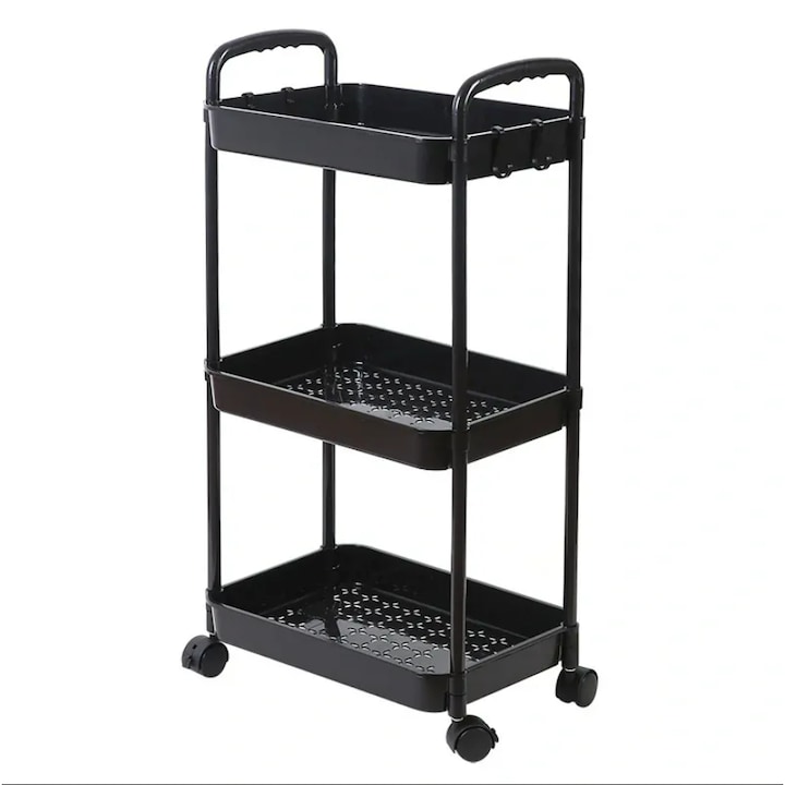 Etajera mobila cu rafturi, 33 x 20 x 65 cm