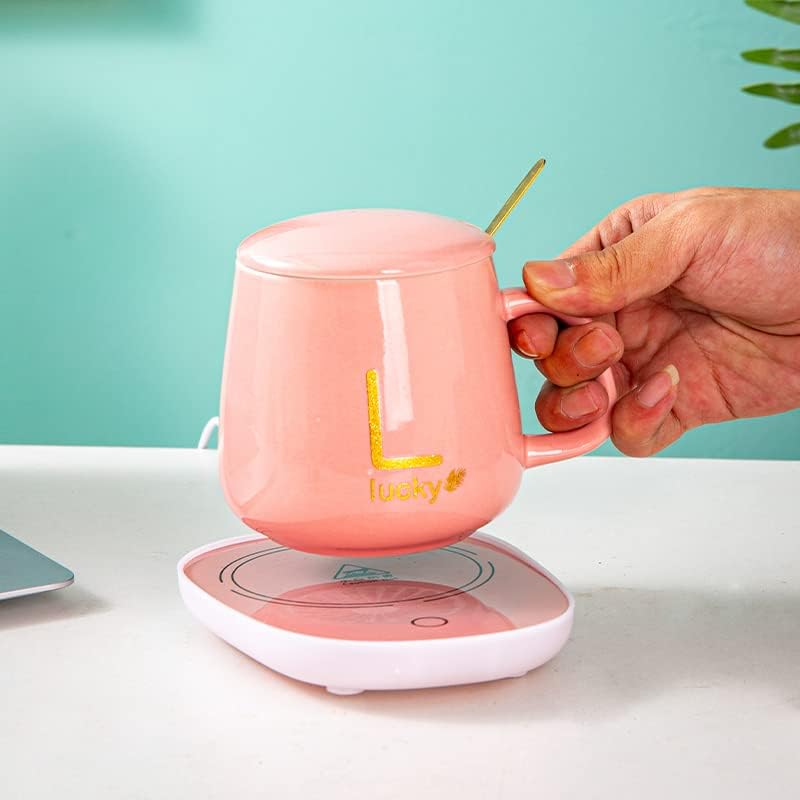 Oferta 1+1, Cana 350 ml, suport termic, Roz