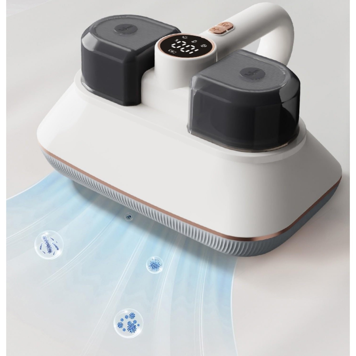 Aspirator portabil fara fir,  incarcare USB, filtru UV-C HEPA