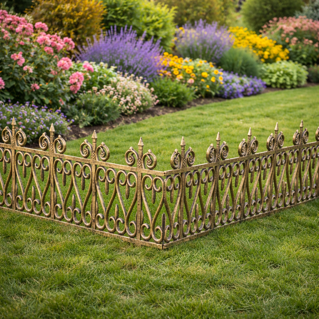 Set 5 gardulete decorative pentru gradina, Bronz, 62×35 cm