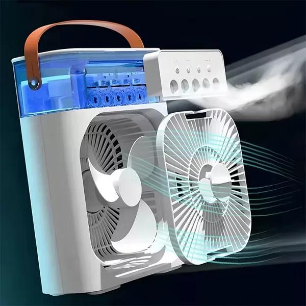 Ventilator cu rezervor de apa sau gheata, 600 ml