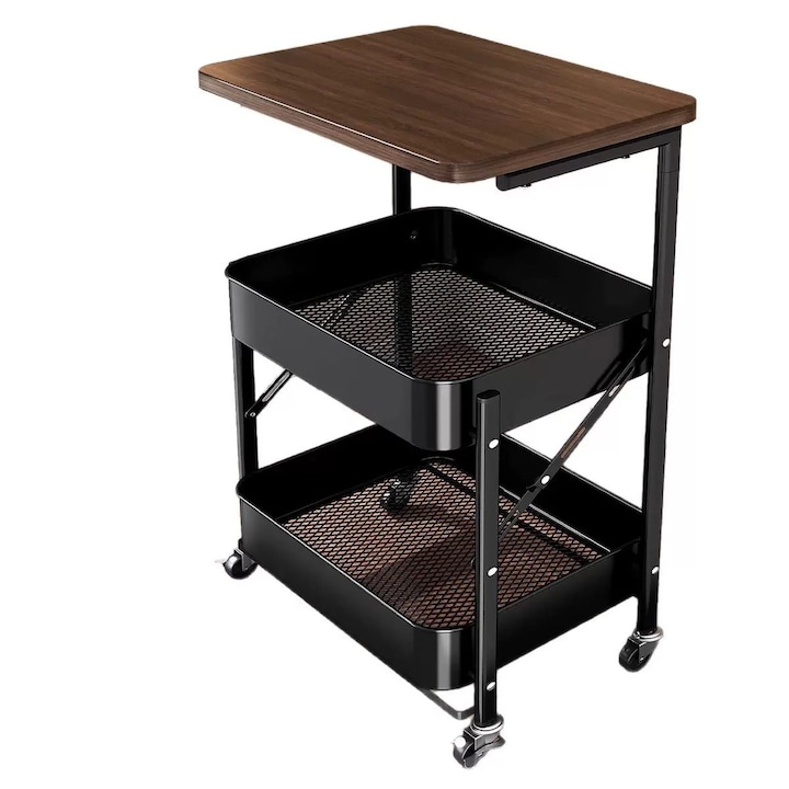 Etajera pliabila tip carucior, 74 x 45 cm