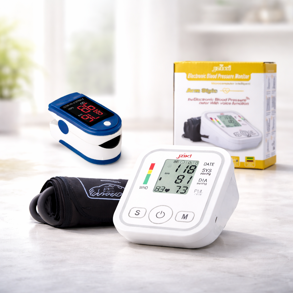 Tensiometru electronic de brat + Pulsoximetru