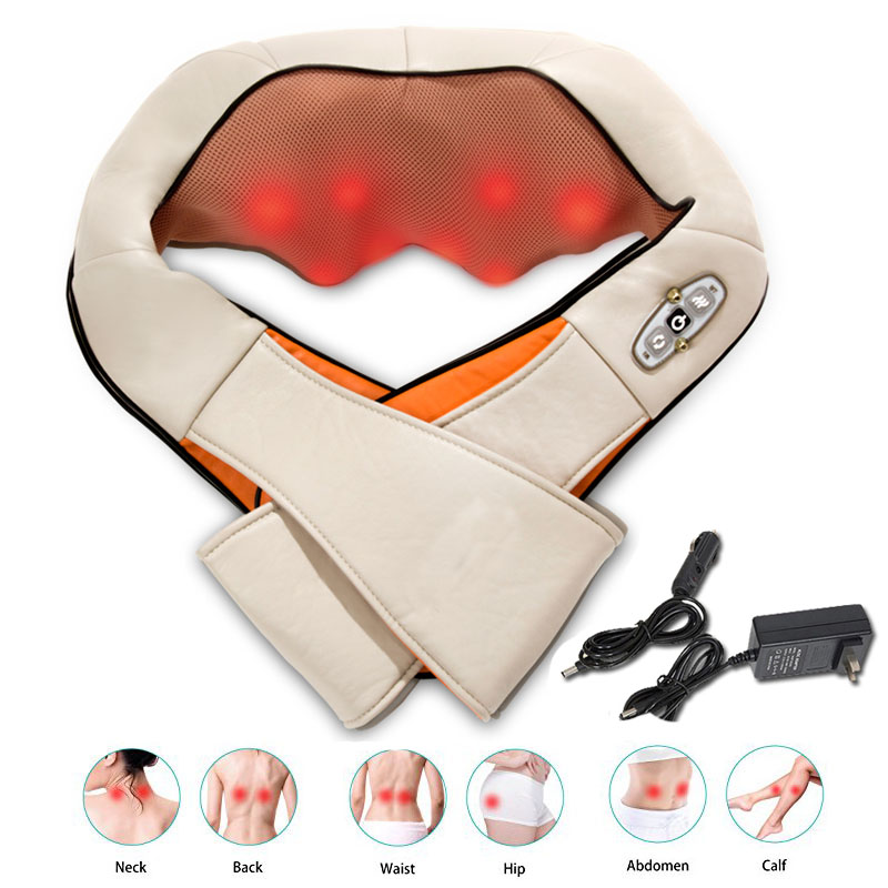 Aparat pentru masaj cervical Shiatsu cu functie de incalzire