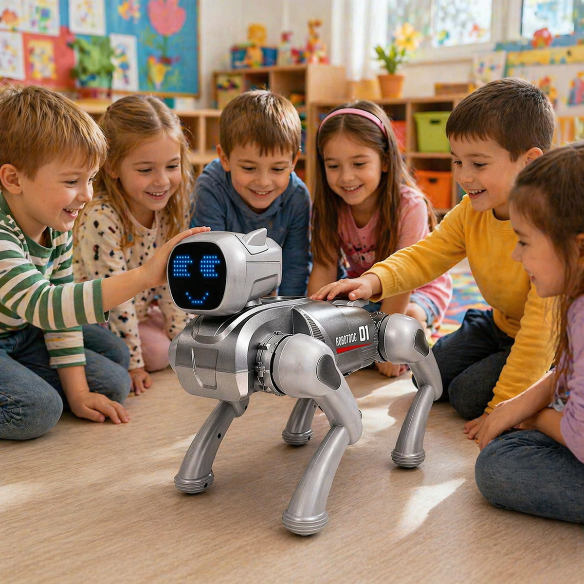 Jucarie interactiva cu recunoastere vocala, Robot Dog Inteligent 01