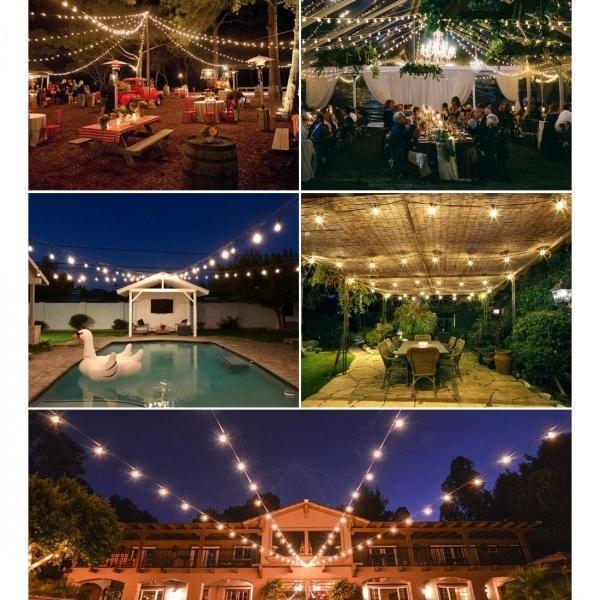 Ghirlanda solara 30 becuri x E27, 30 metri, becuri incluse