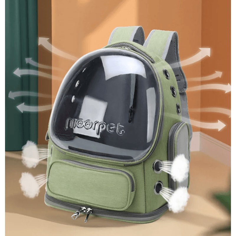 Rucsac transport animale, Verde