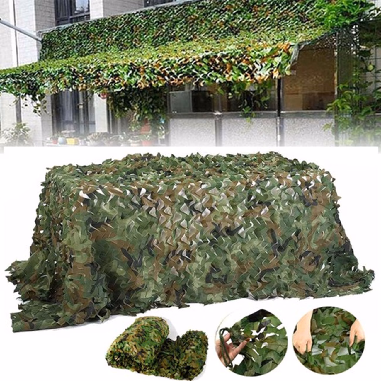 Plasa de umbrarire tip camuflaj, 3x2 Metri